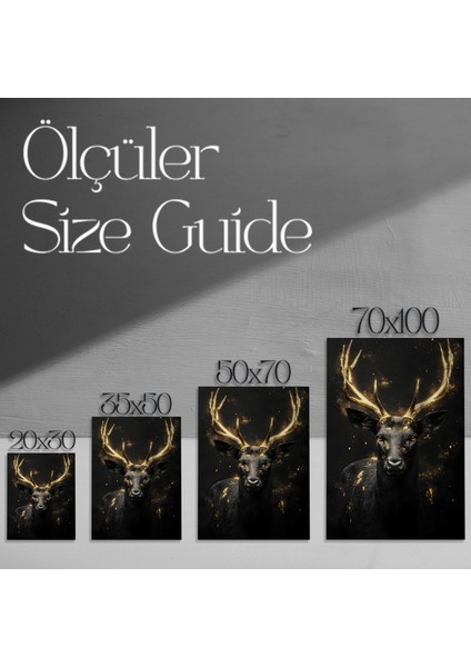 Altın Gevişli Hayvan Soyut Sanat Tablosu modelleri