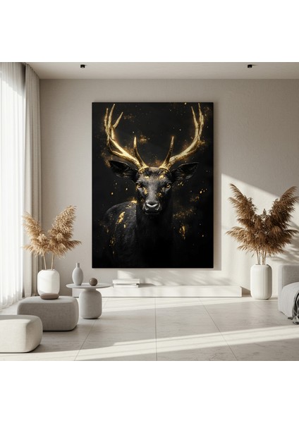 Altın Gevişli Hayvan Soyut Sanat Tablosu fırsatları