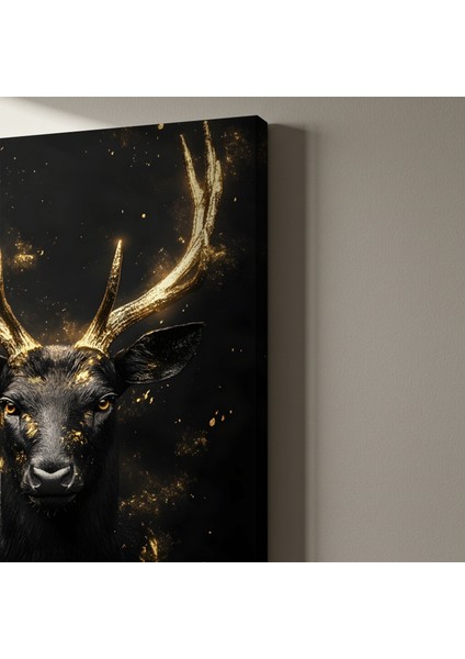 Altın Gevişli Hayvan Soyut Sanat Tablosu indirimleri