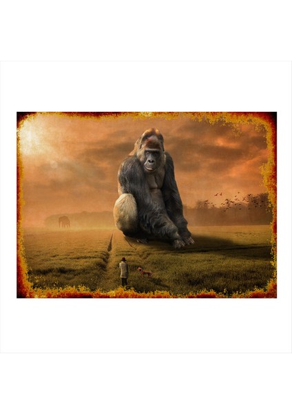 Iri Goril Modern Mdf Tablo 35 cm x 50 cm