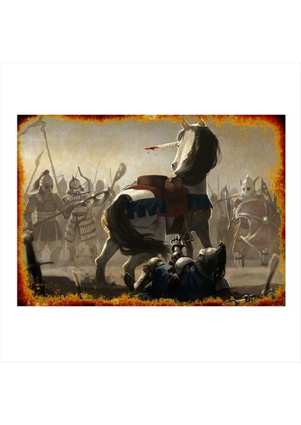 Katil Unikorn Hediyelik Mdf Tablo 35 cm x 50 cm