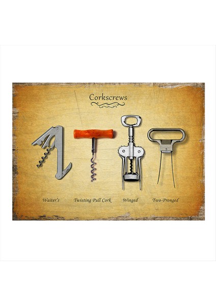 Tribüşon Tasarım Ahşap Tablo 35 cm x 50 cm