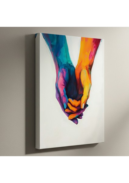 Soyut Renkler El Tablosu