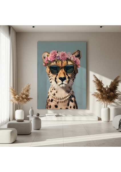 Şık Çita Portresi Tablosu fırsatları