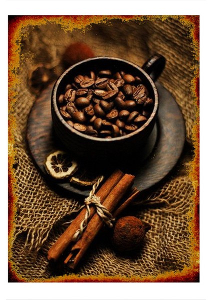 Kahve Çekirdekleri Art Mdf Tablo 35 cm x 50 cm