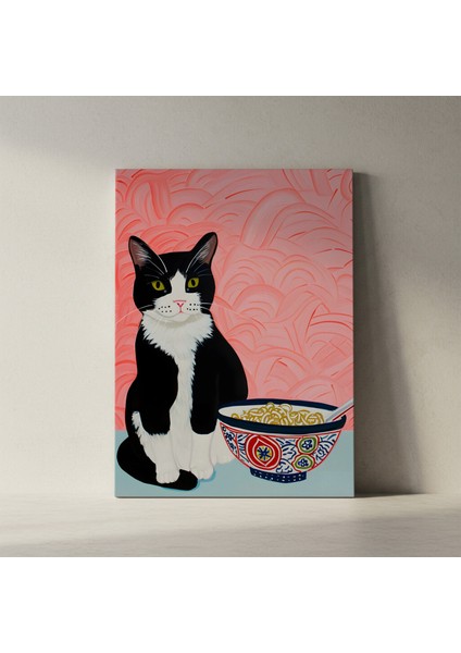 Şirin Kedili Modern Sanat Tablosu fiyatları