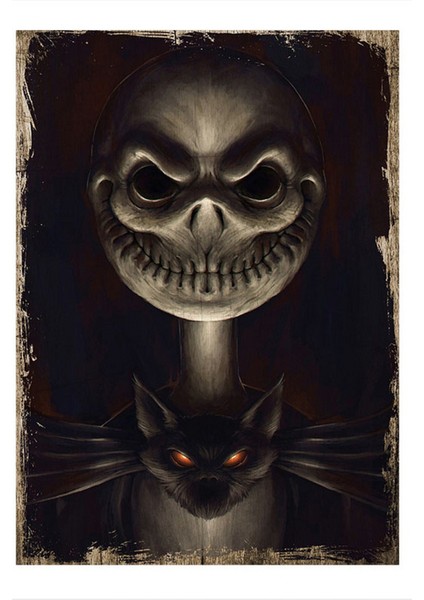 Korkunç Canavar Mdf Poster 35 cm x 50 cm