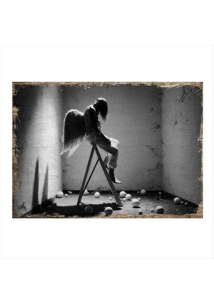 Yalnız Sanatçı Model Mdf Tablo 35 cm x 50 cm