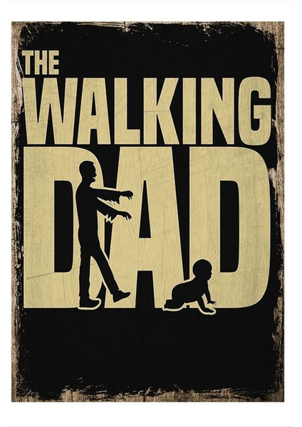 The Walking Dead Model Ahşap Tablo