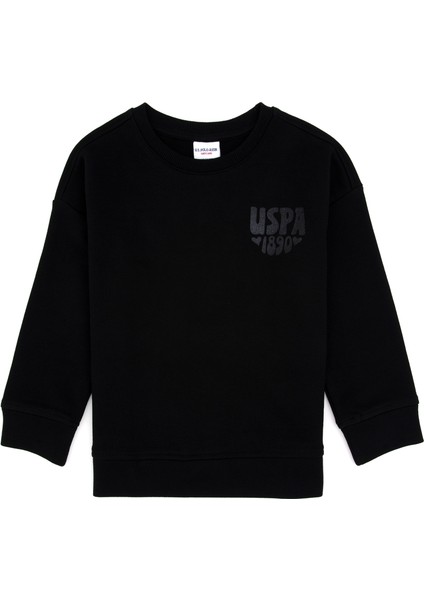 Kız Çocuk Siyah Sweatshirt 50314289-VR046