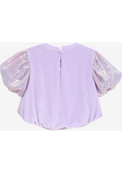 Simli Lila Kız Çocuk Bluz BRB5WG-BLZ6202 fiyatları