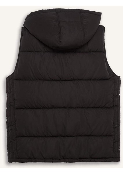 Su Geçirmez Regular Fit Kapüşonlu Fermuarlı İç Cepli Şişme Yelek W5509AZ25AU
