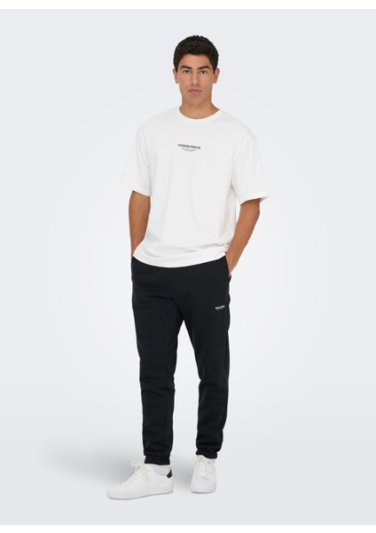 Rahat Siyah Erkek Eşofman Altı Onsrıley Reg Lıfe Sweat Pants Vd