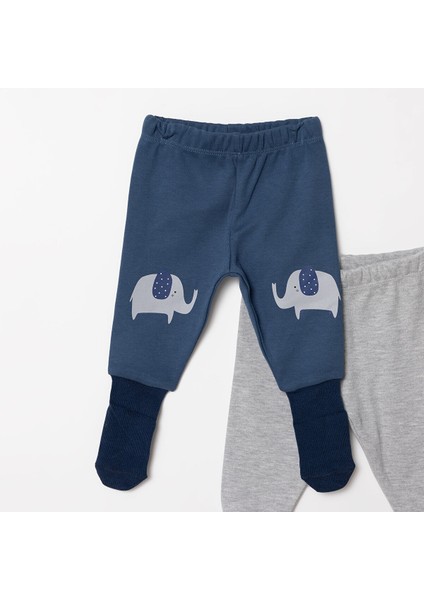 Erkek Bebek 2li Çoraplı Pantolon Çoraplı modelleri