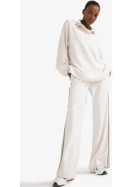 Fit Long Fit Dik Yaka Fermuarlı Modal Sweatshirt D1457AX25AU indirimleri