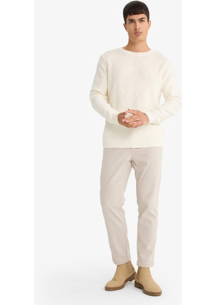 Regular Fit Düz Paça Chino Pantolon F3752AX25AU