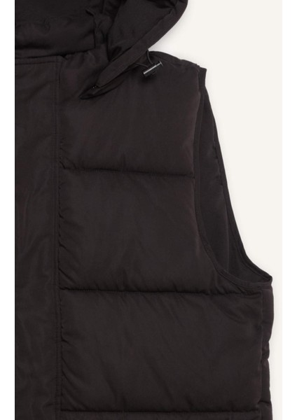 Su İtici Regular Fit Kapüşonlu Fermuarlı İç Cepli Şişme Yelek W5509AZ25AU