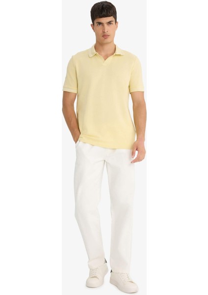 Regular Fit Polo Yaka Bubble Kısa Kollu Tişört F6265AX25SM fiyatları