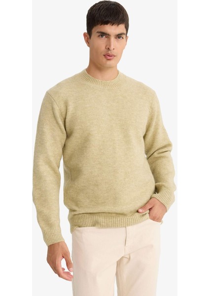 Relax Fit Bisiklet Yaka Triko Kazak E8390AX25CW modelleri