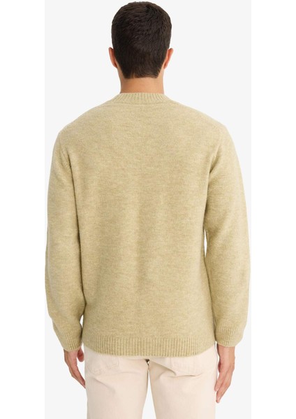 Relax Fit Bisiklet Yaka Triko Kazak E8390AX25CW