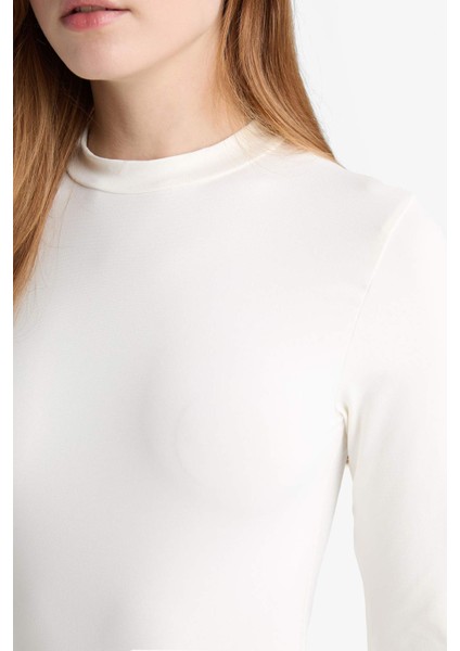 Slim Fit Dar Kesim Yarım Balıkçı Yaka Uzun Kollu Tunik indirimleri