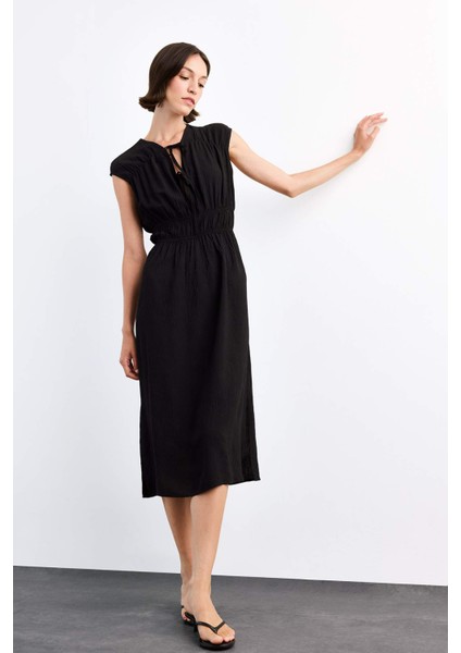 Önü Bağlamalı Kolsuz Midi Elbise G0654AX25SM modelleri