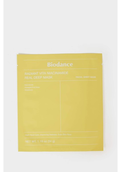 Biodance Radiant Vita Niacinamide Real Deep Maske 34gr