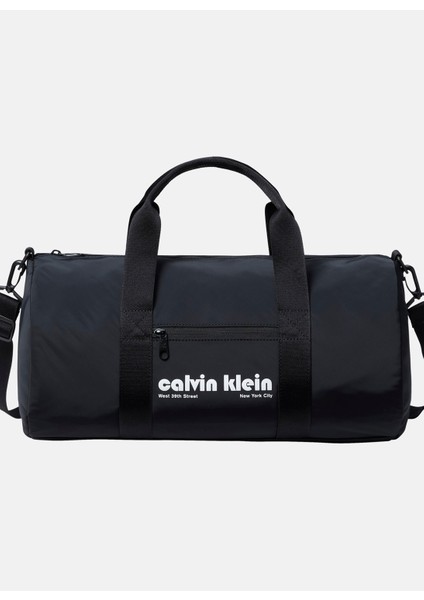 Siyah Erkek Duffle Bag Ckj Graphıc Ck Crossbody Duffle