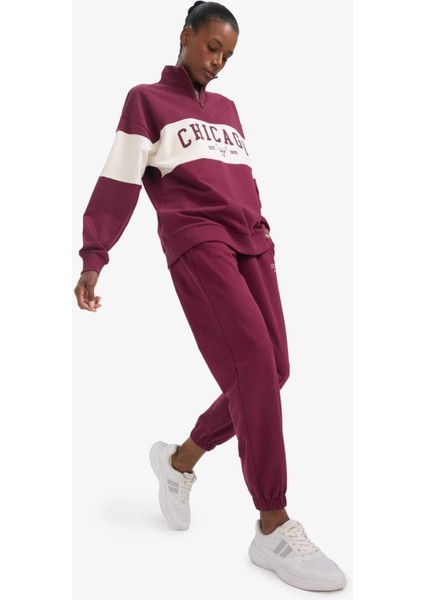 Fit NBA Chicago Bulls Standart Fit Cepli Jogger Paça Standart Boy Pantolon E8917AX25AU modelleri