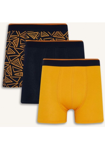 DeFacto Regular Fit Baskılı 3'lü Boxer T4929AZ25AU