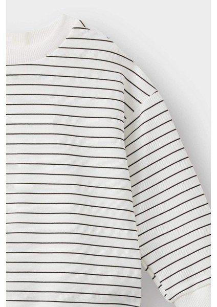 Erkek Bebek 2'li Takım Çizgili Uzun Kollu Tişört Pantolon fırsatları