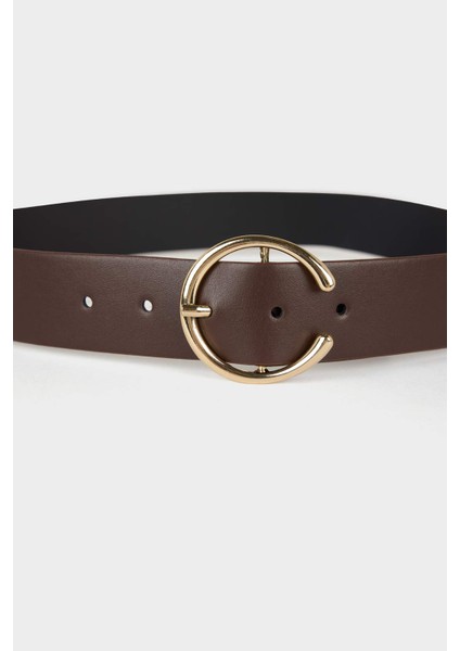 Kadın Büyük Toka Suni Deri Jean Kemeri F8369AXNS modelleri