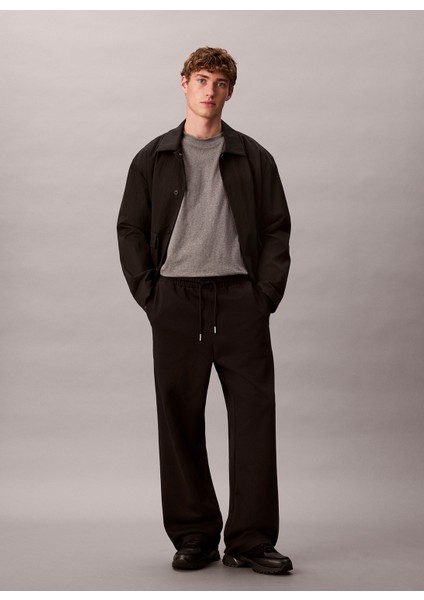 Normal Bel Normal Siyah Erkek Eşofman Altı LV04LD239GUB1_PREMIUM Terry Ck Embl