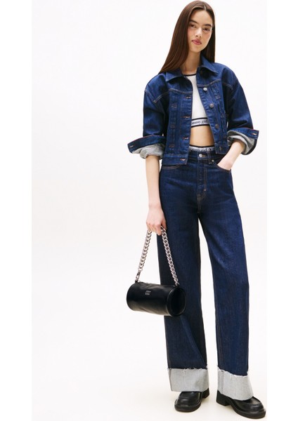 Siyah Kadın Omuz Çantası AW0AW17893BDS