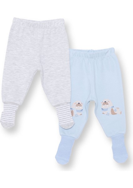 Erkek Bebek 2li Çoraplı Pantolon