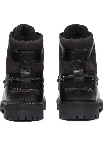 Inek Derisi + Poliüretan Siyah Erkek Bot Brıtton Road Mıd Lace Up Boot