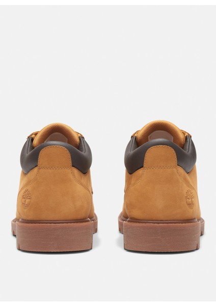 Sığır Derisi Sarı Erkek Günlük Ayakkabı Classic Lace Up Waterproof