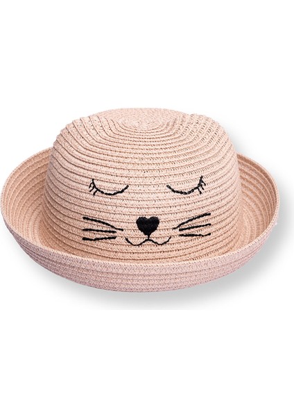 Kız Bebek Kedi Hasır Şapka fiyatları