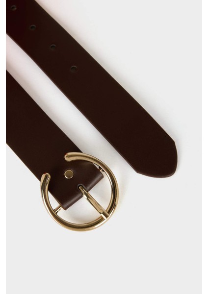 Kadın Büyük Toka Suni Deri Jean Kemeri F8369AXNS fiyatları