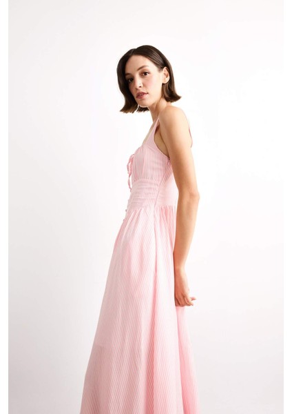 Kare Yaka Askılı Maxi Elbise G1316AX25SM indirimleri