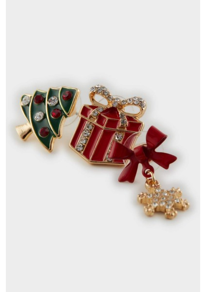 Kadın Yılbaşı Temalı 3'lü Küpe E3886AXNS indirimleri