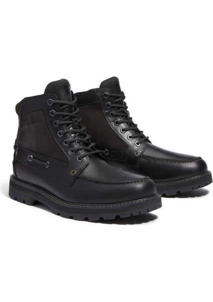 Inek Derisi + Poliüretan Siyah Erkek Bot Brıtton Road Mıd Lace Up Boot modelleri