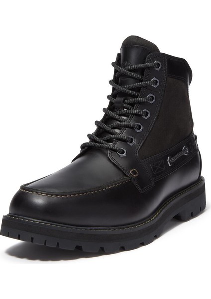 Inek Derisi + Poliüretan Siyah Erkek Bot Brıtton Road Mıd Lace Up Boot fırsatları