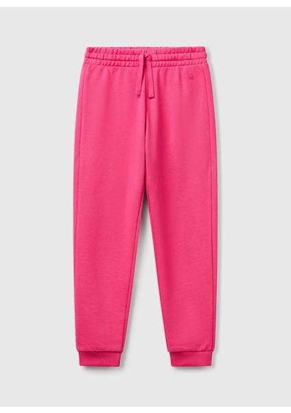 Lastikli Paça Pembe Kız Çocuk Eşofman Altı 3J68CF02H