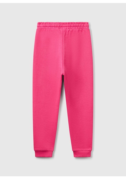 Lastikli Paça Pembe Kız Çocuk Eşofman Altı 3J68CF02H modelleri