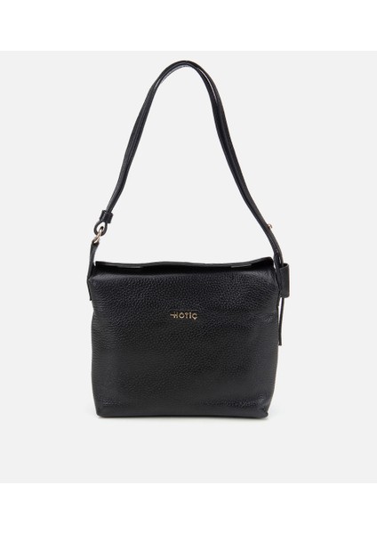 03CAH309130A100 KADIN Deri Siyah Ayarlanabilir Askılı Omuz Çantası