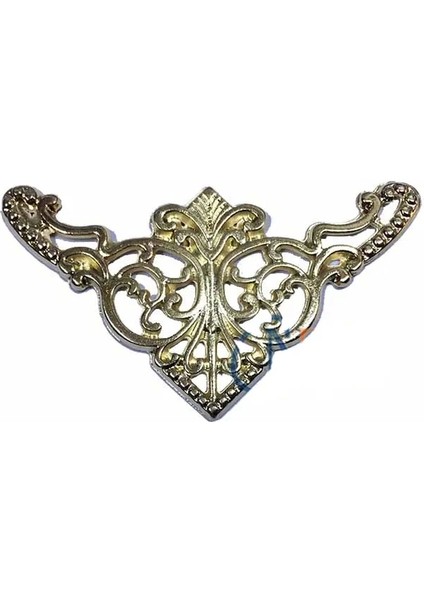 Dekoratif Köşe Süsü, Köşelik - Büyük, 31X55MM, Sarı, 100 Adet