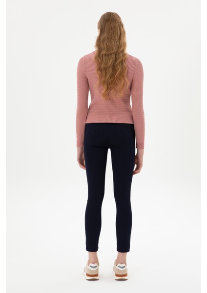 Kadın Lacivert Pantolon (Kanvas-Chino) 50316852-VR033 fırsatları