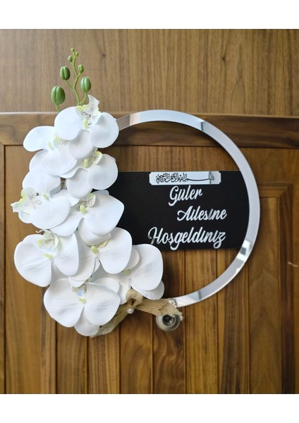 Kapı Süsü Ahşap Üzerine Pleksi Yazı Kişiye Özel