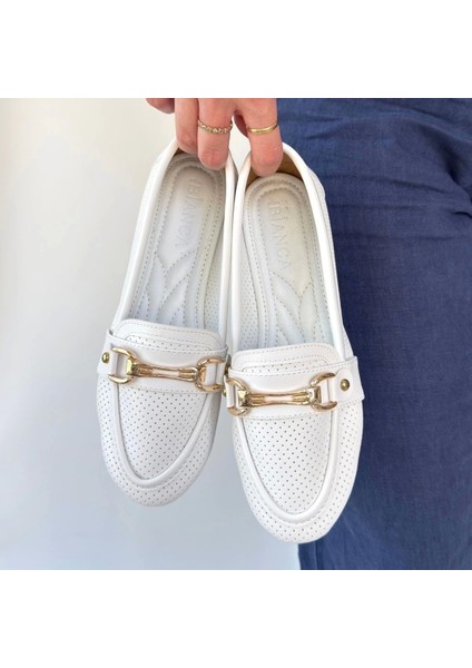 Rain Beyaz Cilt Babet Ayakkabı fırsatları